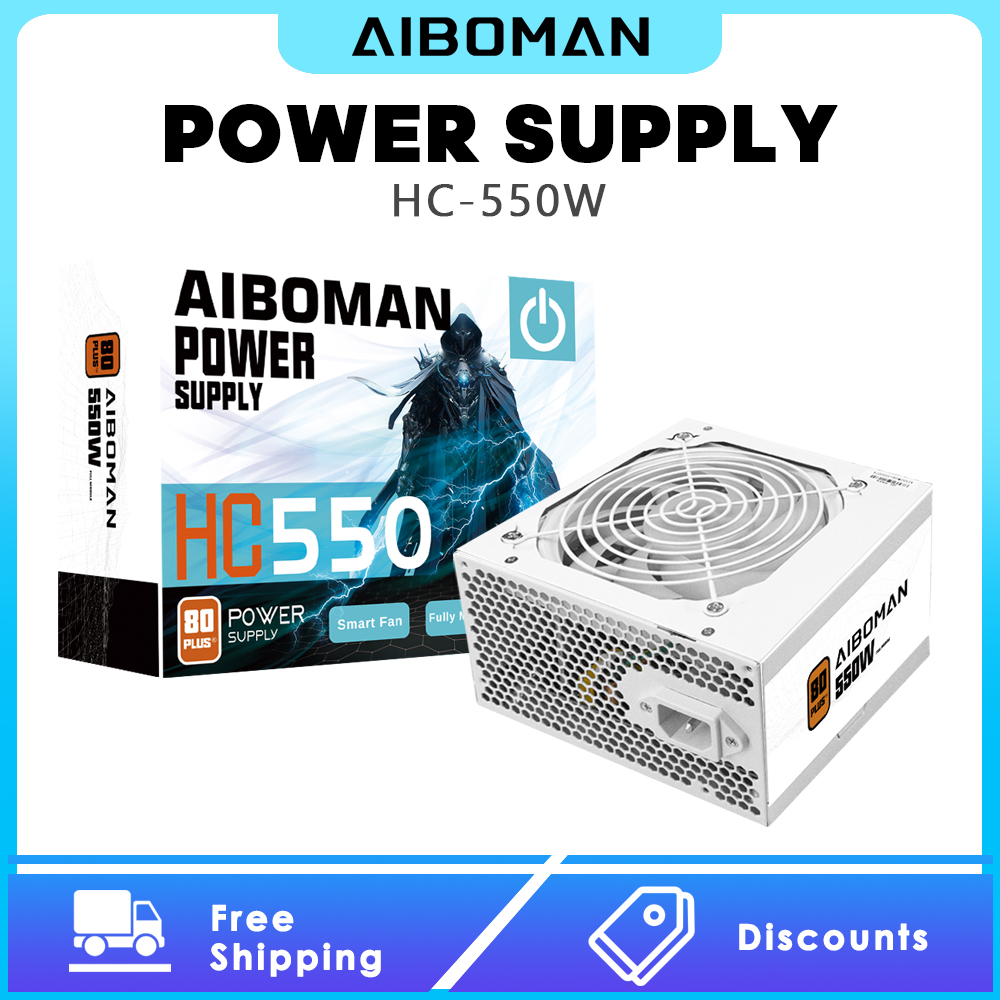 Power Supply 750W - Fuente de Alimentación AIBOMAN de 550W