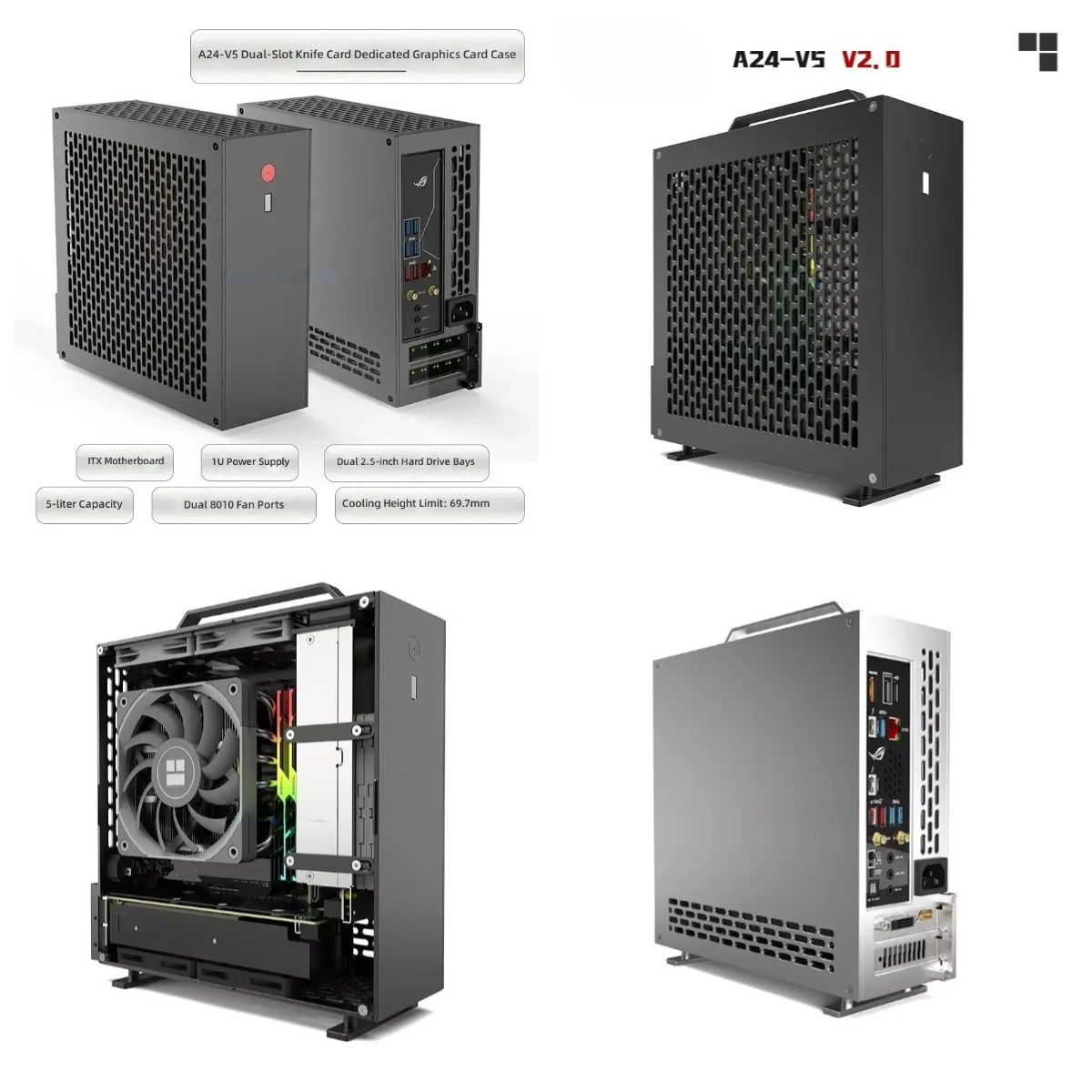 Chasis ITX de 5 Litros Mini A2 - Pc Power Supply reseña y precio