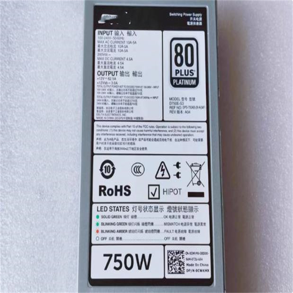 Para DELL PowerEdge R740 R730  - Power Supply 750W reseña y precio