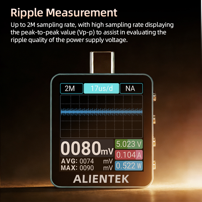 ALIENTEK C2 Probador USB Tipo  - Power Supply Tester reseña y precio