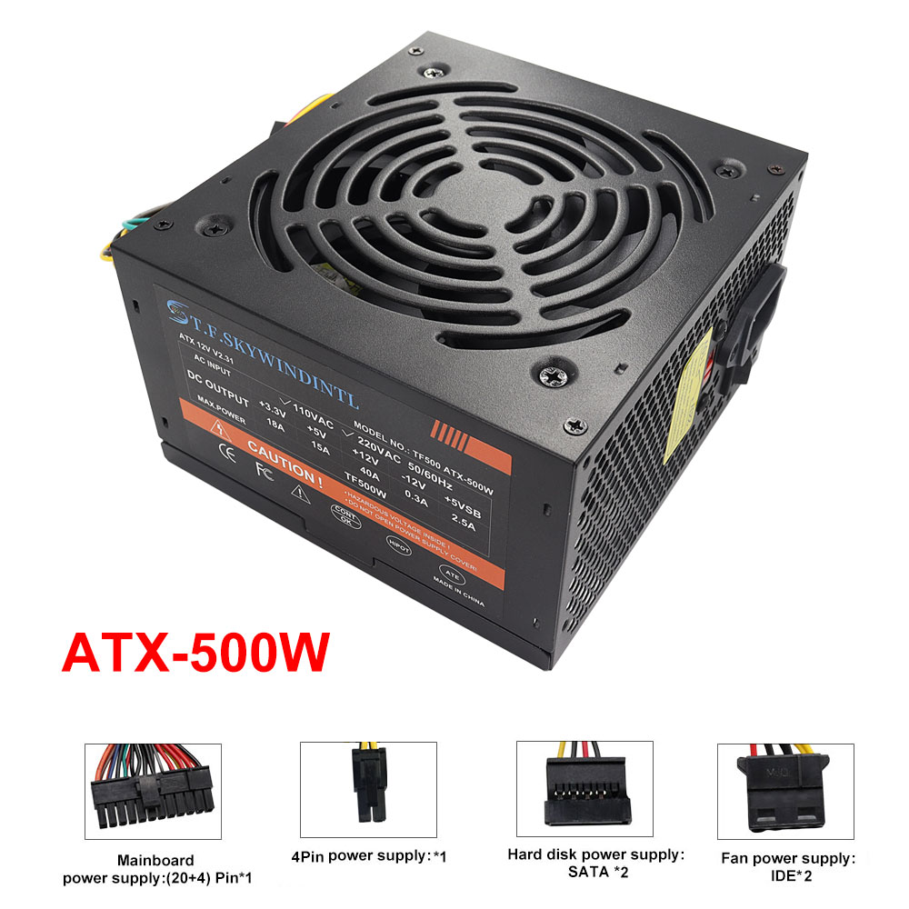 Fuente de alimentación PSU ATX - Power Supply 750W reseña y precio